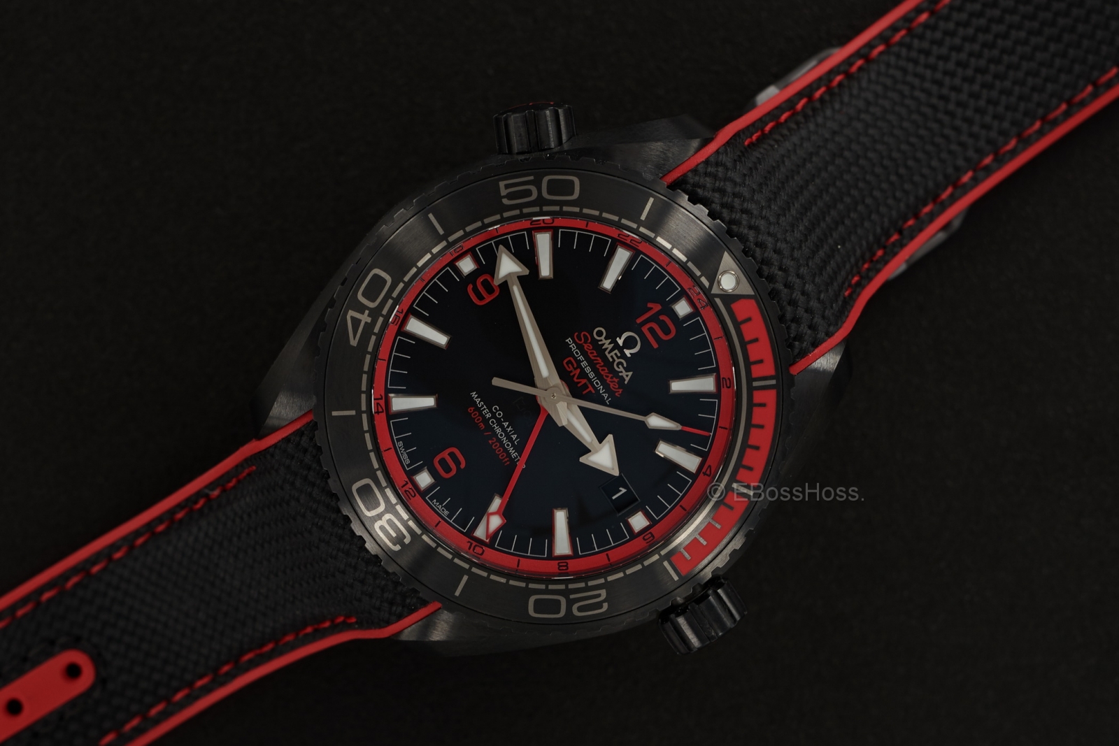 Omega Seamaster Planet Ocean Deep Black GMT