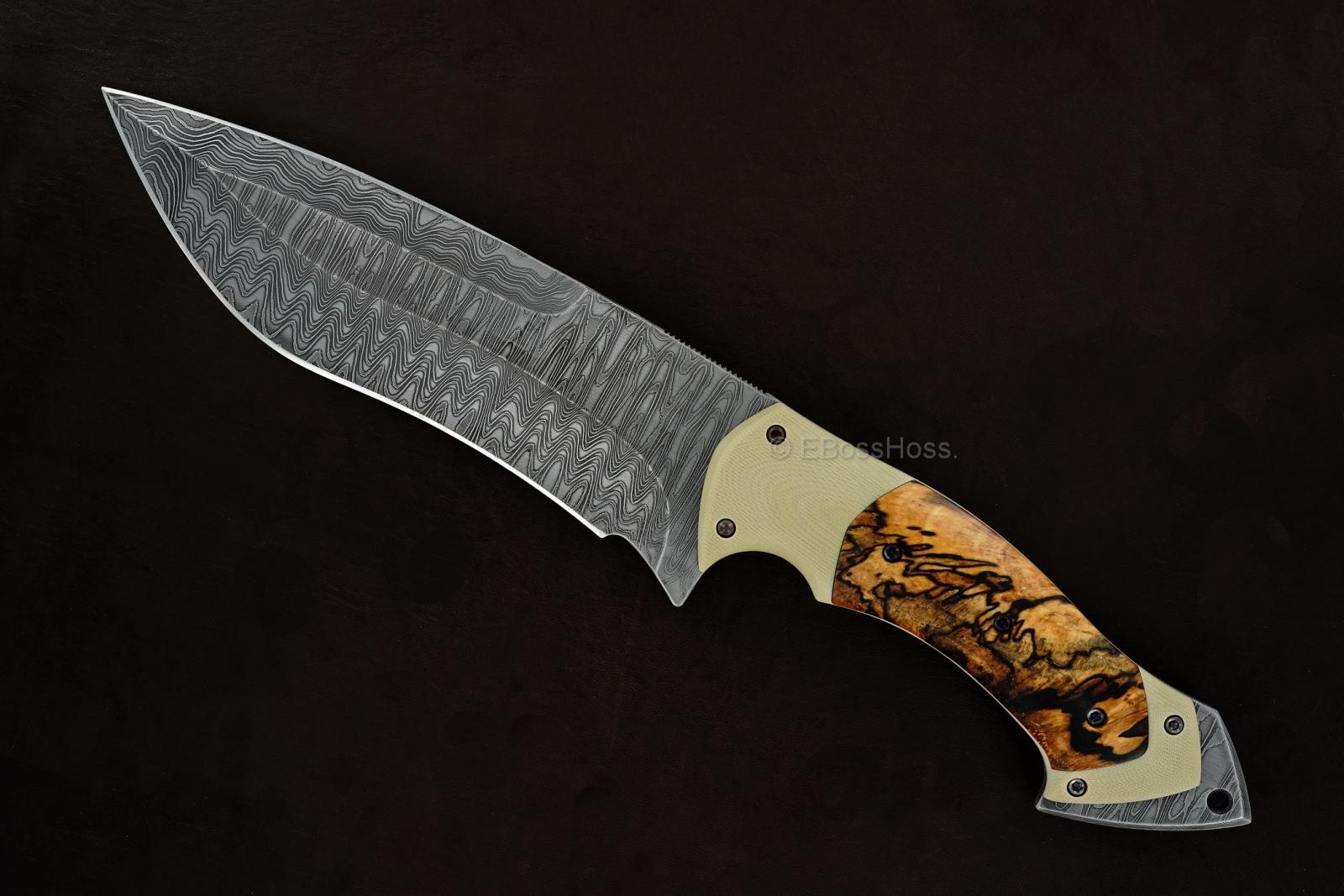 Neil Blackwood Custom Deluxe Spearpoint Recurve Fixed Blade