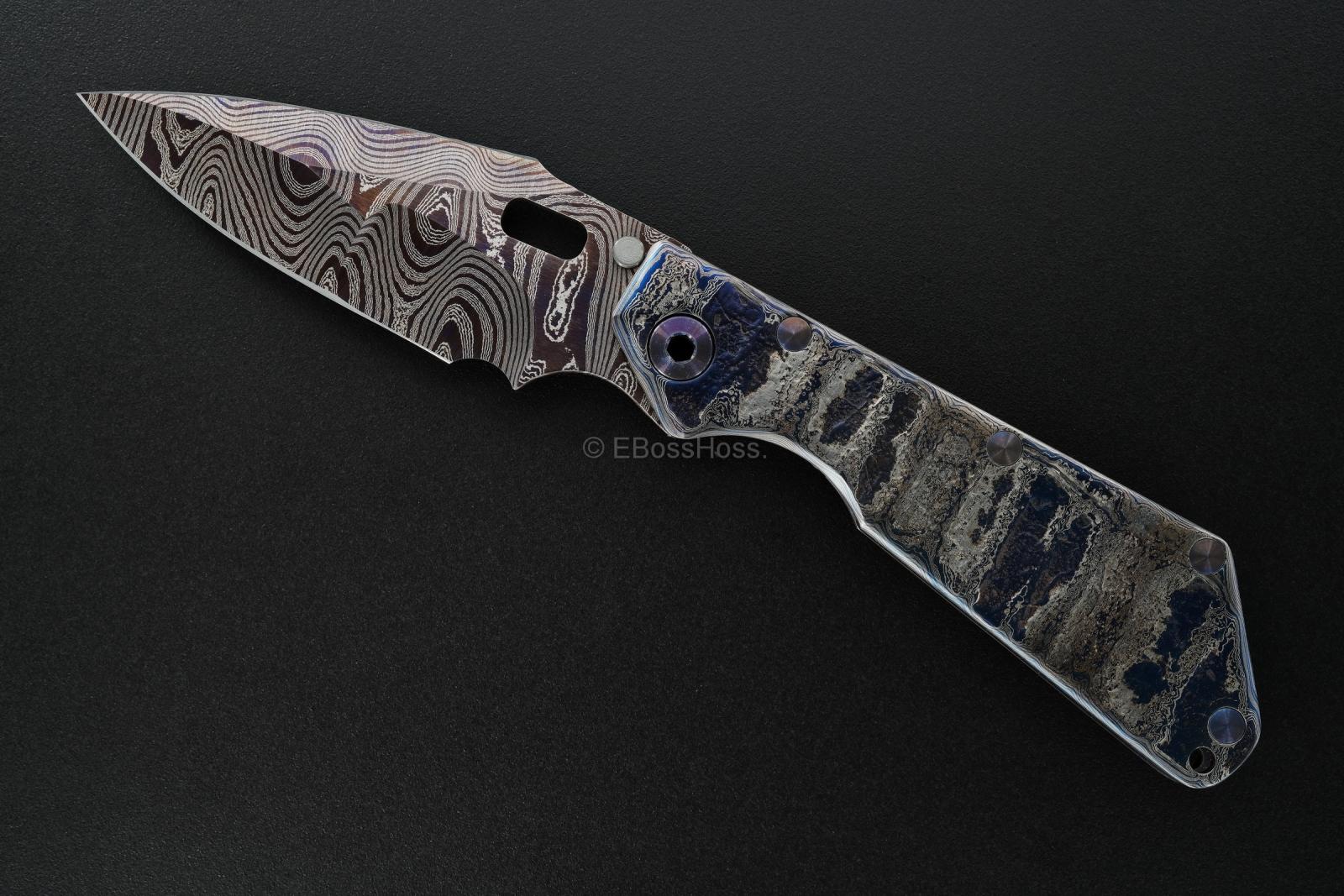 Mick Strider Custom (MSC) Cobalt Damascus XL SnG